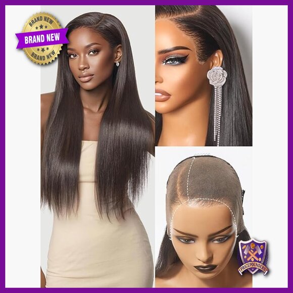 13x6 HD Lace Front Human Hair Wig Glueless Flexi-Fit Drawstring Cap 26 Inch main image 7